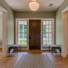 internal entryway to a luxury home in Peru, VT